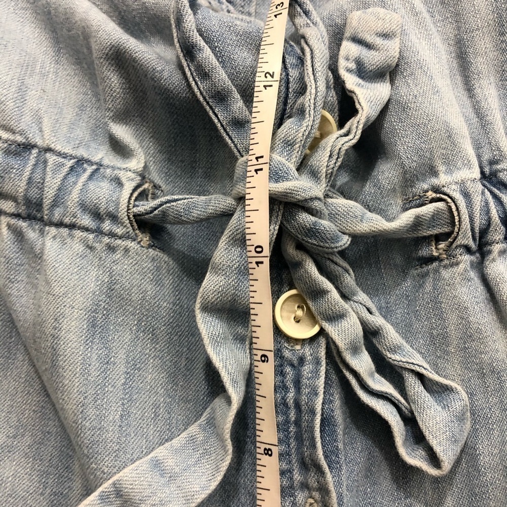 A.P.C Chambray Blue Denim Overalls Jumpsuit L - Picture 2 of 13